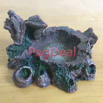 Frog Turtle Reptile Feeding Bowl Vivarium Terrarium Cave Ornament Vivarium Food Water Dish Feeder 7.1''*6.3''*3.9"
Frog Turtle Reptile Feeding Bowl Vivarium Terrarium Cave Ornament Vivarium Food Water Dish Feeder 7.1''*6.3''*3.9"