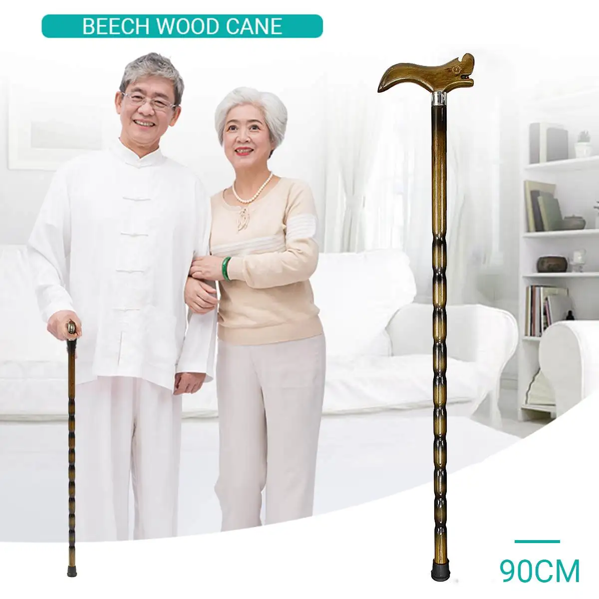 90cm Elderly Walking Stick Wood Old Man Crutch Carbon Fiber Cane Non slip Hiking Walking Stick T handle Carved Varnished Sturdy
90cm Elderly Walking Stick Wood Old Man Crutch Carbon Fiber Cane Non slip Hiking Walking Stick T handle Carved Varnished Sturdy