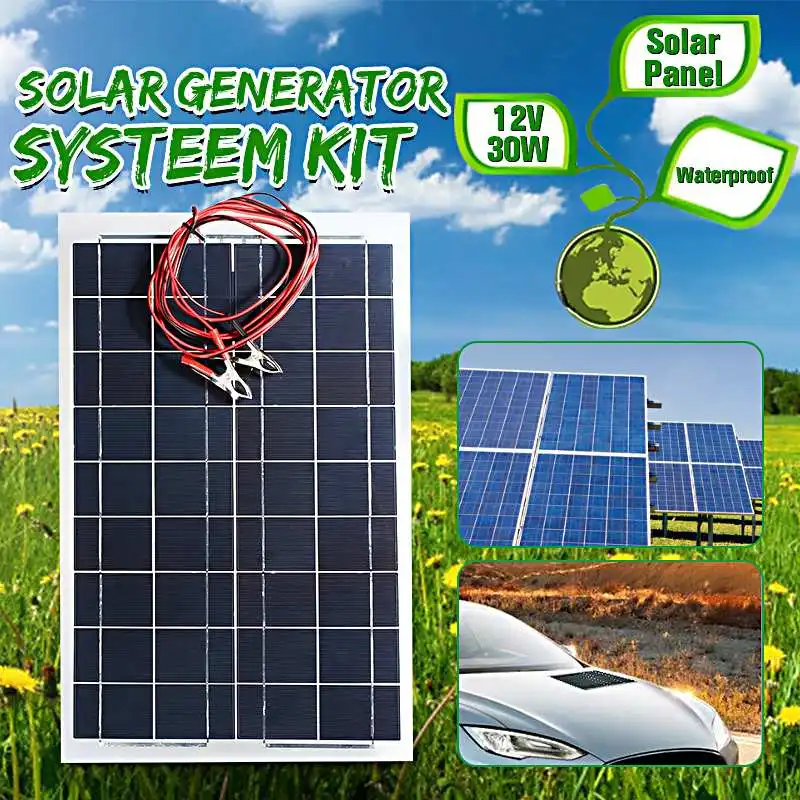 CLAITE 30W 12V Semi Flexible Solar Panel Battery Charger + Cable For RV Boat Motorhome for trickle battery products
CLAITE 30W 12V Semi Flexible Solar Panel Battery Charger + Cable For RV Boat Motorhome for trickle battery products