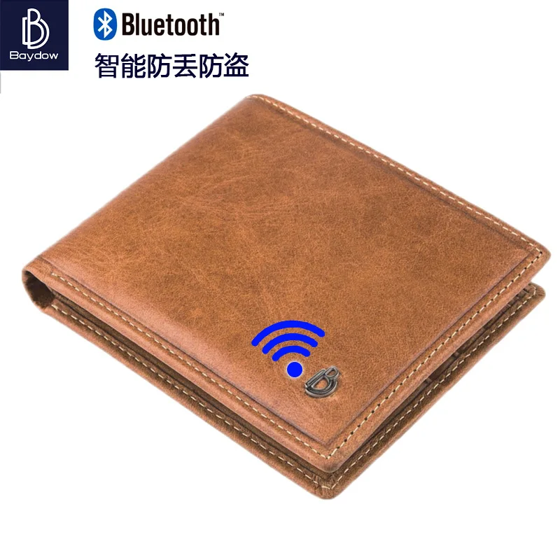 New Fashion Mens Bluetooth Genuine Real Leather Wallet Connected By Phone Business And Casual Style Interior Compartment Purse
New Fashion Mens Bluetooth Genuine Real Leather Wallet Connected By Phone Business And Casual Style Interior Compartment Purse