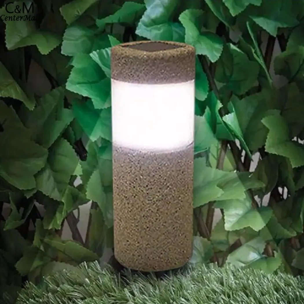 Фото И цилиндрическая лампа для сада специальный дизайн Солнечная декоративная