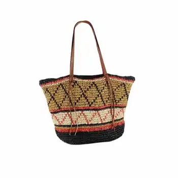 Geometric Pattern Straw Beach Bag Travel Vacation Shoulder Bag Fashion Handbag Handmade Woven Totes High Capacity Bags For Wom
Geometric Pattern Straw Beach Bag Travel Vacation Shoulder Bag Fashion Handbag Handmade Woven Totes High Capacity Bags For Wom