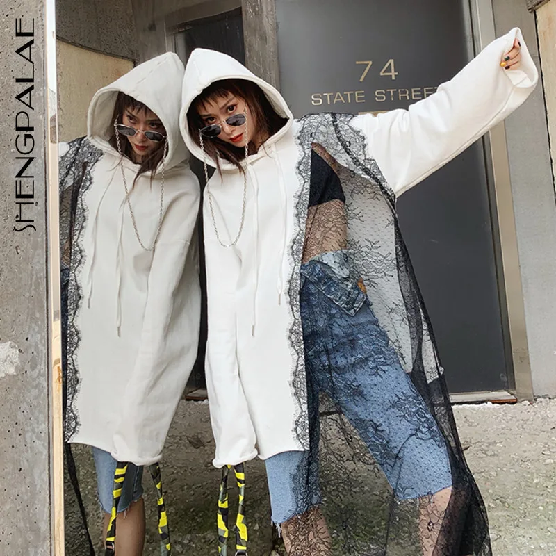 SHENGPALAE 2019 New Summer Women Dress Korean Street Styles Gril's Dress Hooded Lace Patchwork Sexy Pullover Sweatshirt WE292
SHENGPALAE 2019 New Summer Women Dress Korean Street Styles Gril's Dress Hooded Lace Patchwork Sexy Pullover Sweatshirt WE292