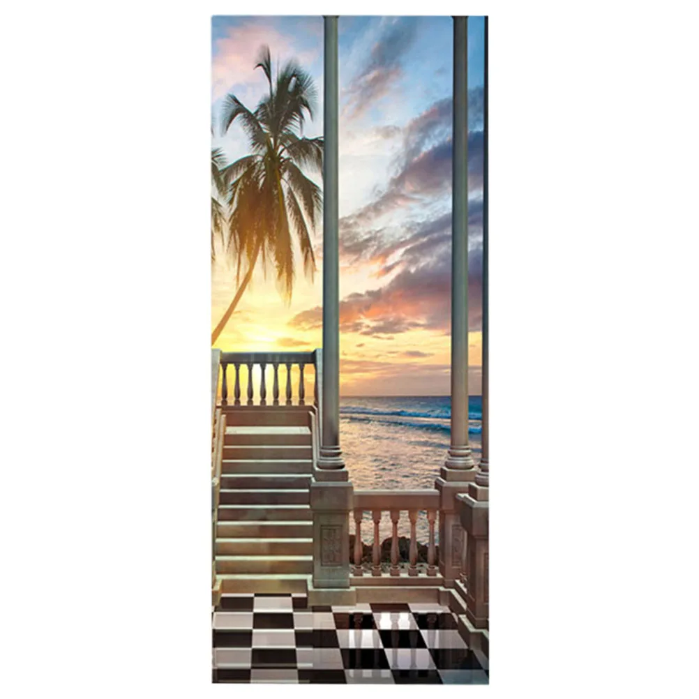 3D Seaside Guardrail Door Sticker Peel & Stick Self Adhesive Removable Sticker Wallpaper Door Decals for Home Decoration
3D Seaside Guardrail Door Sticker Peel & Stick Self Adhesive Removable Sticker Wallpaper Door Decals for Home Decoration