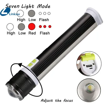 7 Modes USB Rechargeable Power Bank COB LED Flashlight T6 Working Light Emergency Lighting 2 in 1 Spotlight Floodlight
7 Modes USB Rechargeable Power Bank COB LED Flashlight T6 Working Light Emergency Lighting 2 in 1 Spotlight Floodlight
