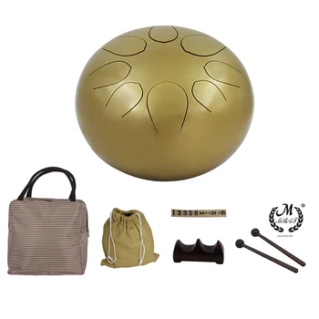 10 Inch Steel Tongue Drum Percussion Instrument Hand Pan Drum with Drum Mallets Carry Bags Note Sticks
10 Inch Steel Tongue Drum Percussion Instrument Hand Pan Drum with Drum Mallets Carry Bags Note Sticks