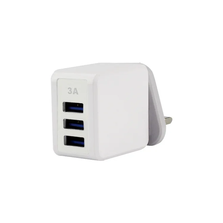 Быстрое зарядное устройство USB европейские правила с 3-портовым адаптером