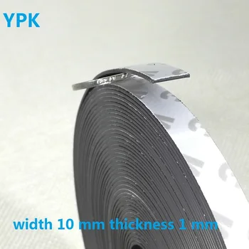 10 Meters/lot Anisotropic Rubber Magnet 10*1 mm self Adhesive Flexible Magnetic Strip Tape width 10mm thickness 1mm 10mm x 1mm
10 Meters/lot Anisotropic Rubber Magnet 10*1 mm self Adhesive Flexible Magnetic Strip Tape width 10mm thickness 1mm 10mm x 1mm