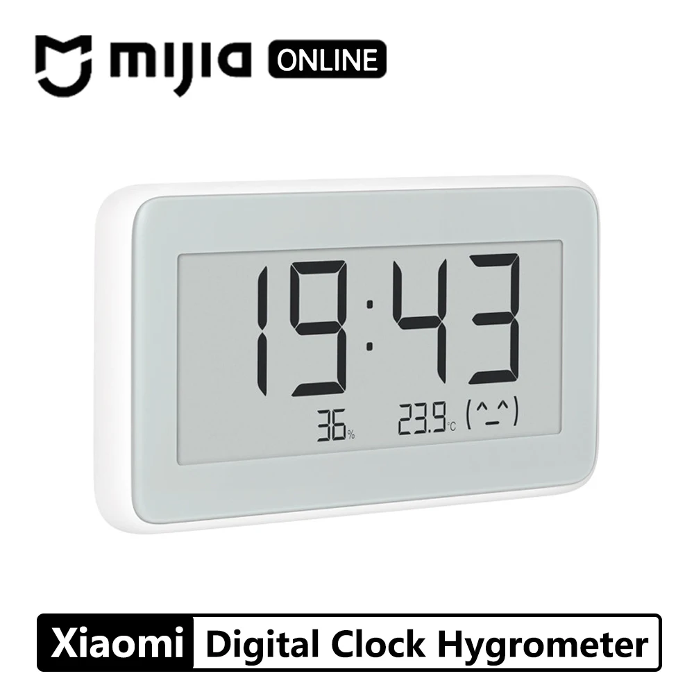 Original Xiaomi Mijia BT4.0 Wireless Smart Electric Digital clock Indoor&Outdoor Hygrometer Thermometer LCD Measuring Tools
Original Xiaomi Mijia BT4.0 Wireless Smart Electric Digital clock Indoor&Outdoor Hygrometer Thermometer LCD Measuring Tools