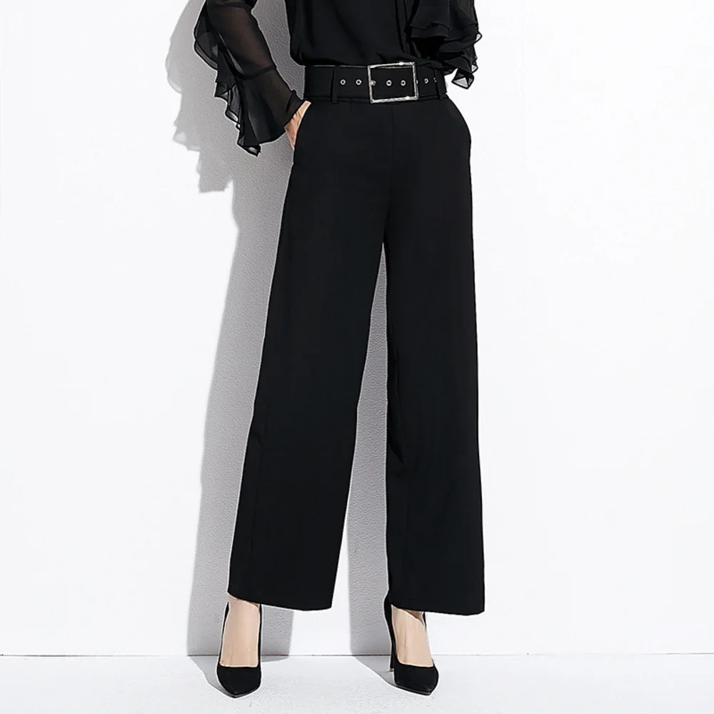 Women's High Waist Wide Leg Pants Solid Office Lady Womens Pants 2019 Spring Summer Casual Loose Trousers Woman Clothes
Women's High Waist Wide Leg Pants Solid Office Lady Womens Pants 2019 Spring Summer Casual Loose Trousers Woman Clothes