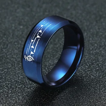 Men Stainless Steel Wedding Ring 8mm Blue Beveled Legend of Zelda Song of Storms & Triforce Laser Engraving Personalized
Men Stainless Steel Wedding Ring 8mm Blue Beveled Legend of Zelda Song of Storms & Triforce Laser Engraving Personalized
