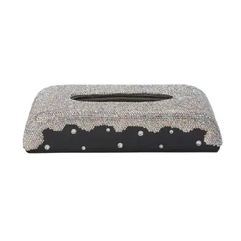 AUMOHALL PU Rhinestone Car Tissue Boxes Car Accessories Rectangular Tissue Container
AUMOHALL PU Rhinestone Car Tissue Boxes Car Accessories Rectangular Tissue Container