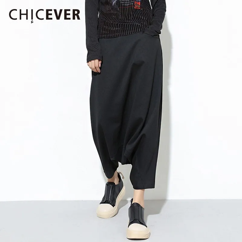 CHICEVER 2019 Spring Trouser For Women's Harem Pants Female Elastic Waist Loose Oversize Black Casual Pants Fashion Tide
CHICEVER 2019 Spring Trouser For Women's Harem Pants Female Elastic Waist Loose Oversize Black Casual Pants Fashion Tide