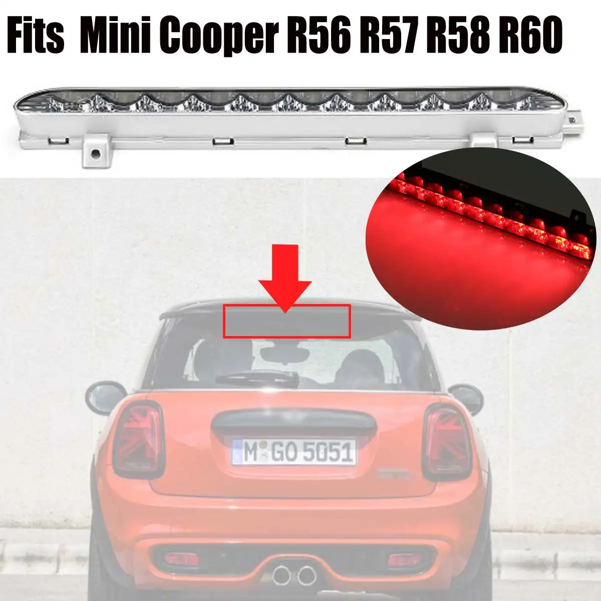 1x Car Third Brake LED Light Lamp Clear Lens Rear LED Third Brake Light Lamp For BMW for Mini Cooper R56 R57 R58 R60 2007-14
1x Car Third Brake LED Light Lamp Clear Lens Rear LED Third Brake Light Lamp For BMW for Mini Cooper R56 R57 R58 R60 2007-14
