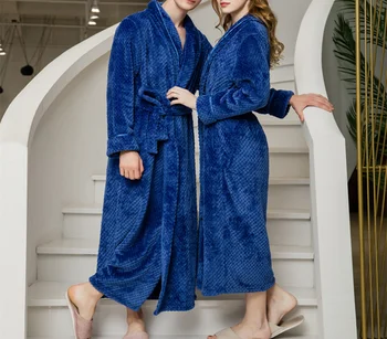 Casual Flannel Robe Male With Belted Thick Solid 9 Color Dressing Gown Empire Men'S Bathrobe Winter Long Robe Mens Bath Robe
Casual Flannel Robe Male With Belted Thick Solid 9 Color Dressing Gown Empire Men'S Bathrobe Winter Long Robe Mens Bath Robe