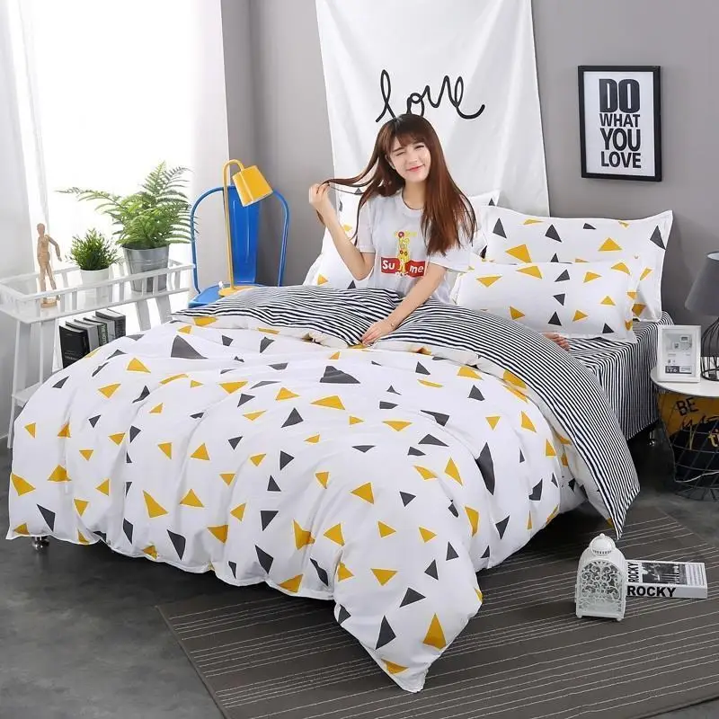 

3d Luxury Couvre Lit Luxe Cobertor Ropa Infantil Cotton Linen Bedding Roupa De Cama Bed Sheet And Quilt Bedsheet Set