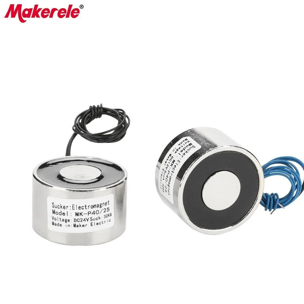 MK40/25 Holding Electric Magnet Lifting 30KG/300N Solenoid Sucker Electromagnet DC 6V 12V 24V Non-standard custom
MK40/25 Holding Electric Magnet Lifting 30KG/300N Solenoid Sucker Electromagnet DC 6V 12V 24V Non-standard custom
