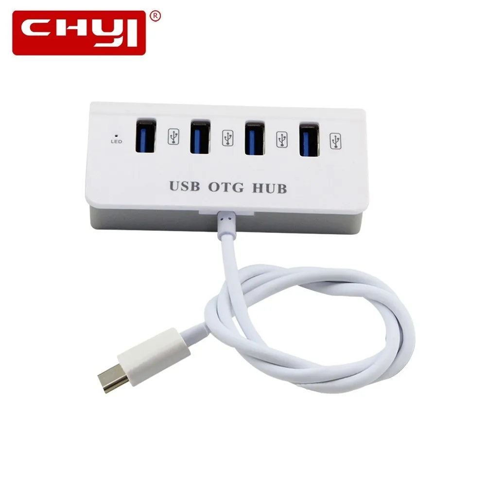 CHYI Usb 3.0 Hub Adapter Type-c To 4 Ports Usb3.0 Hubs Combo Usb Otg Hab Splitter Super Speed Computer Accessories Hub For PC
CHYI Usb 3.0 Hub Adapter Type-c To 4 Ports Usb3.0 Hubs Combo Usb Otg Hab Splitter Super Speed Computer Accessories Hub For PC
