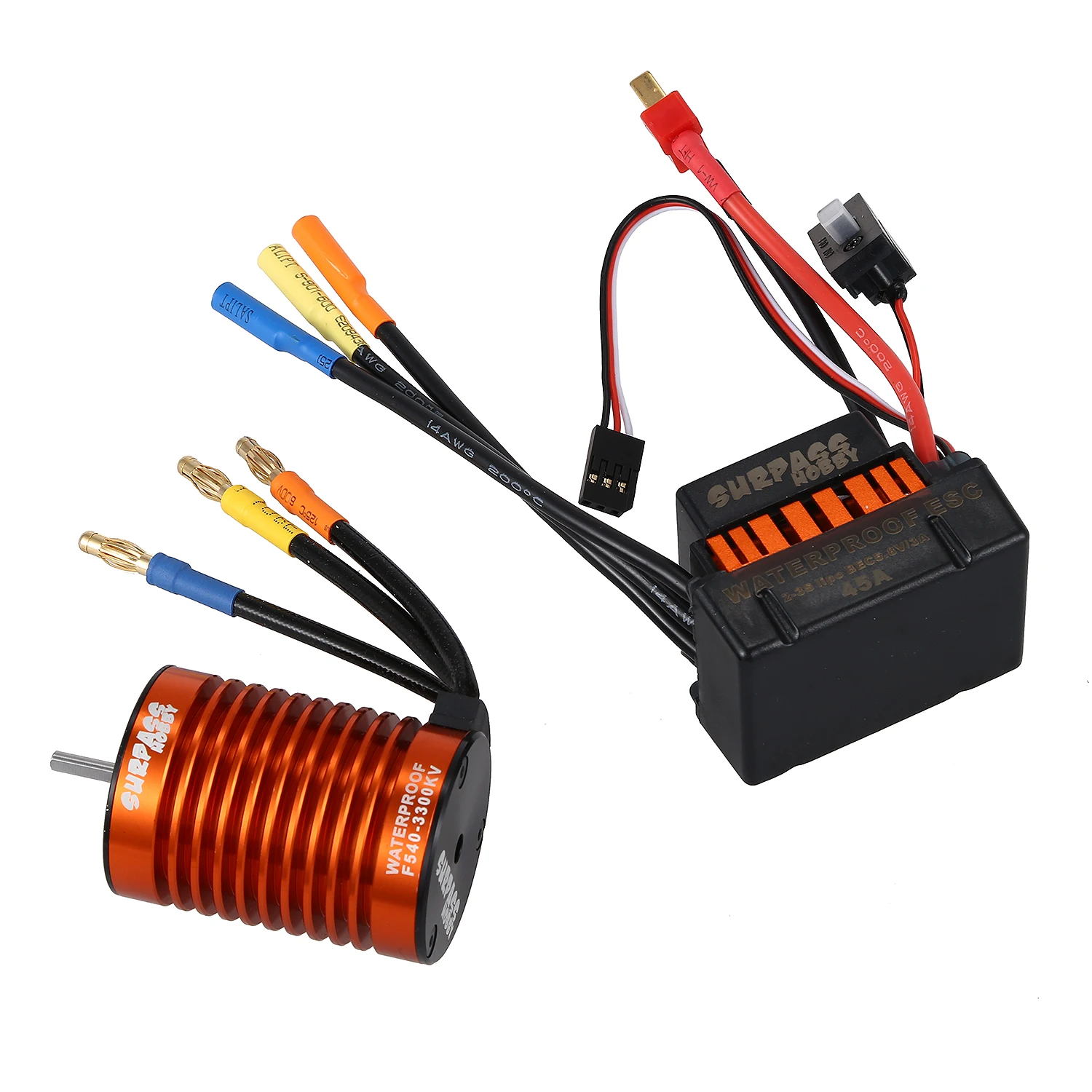 New Arrival SURPASS HOBBY Waterproof F540 3300KV Brushless Motor with 45A ESC Combo Set for 1/10 RC Car Truck
New Arrival SURPASS HOBBY Waterproof F540 3300KV Brushless Motor with 45A ESC Combo Set for 1/10 RC Car Truck