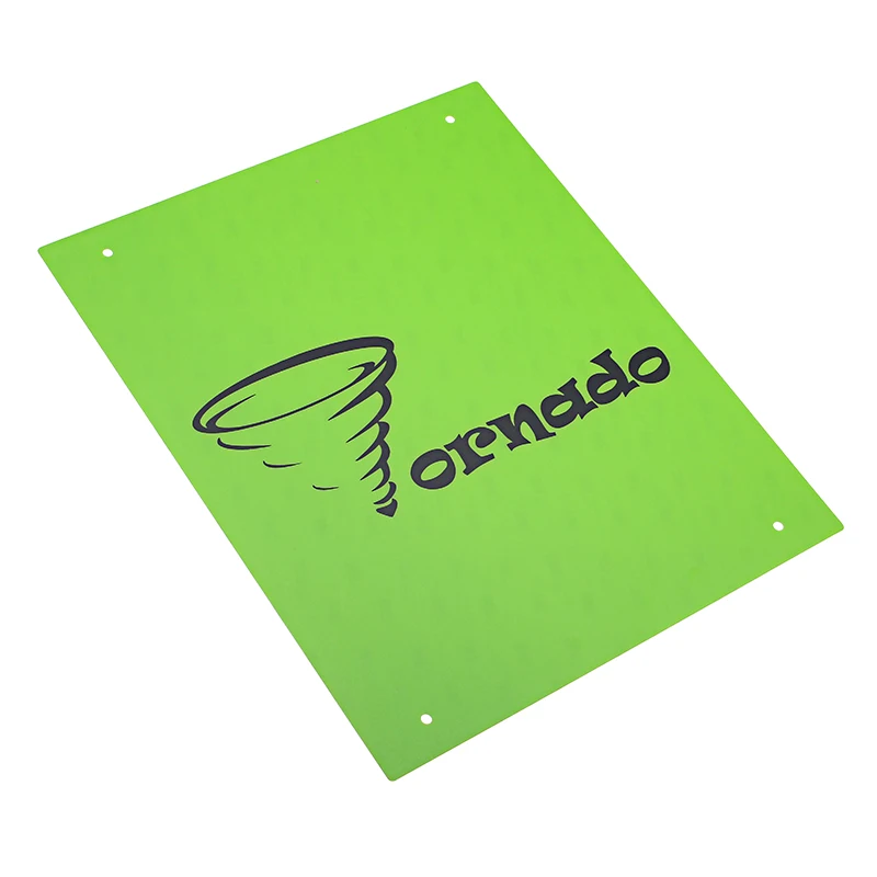 Термостойкие бумажные наклейки зеленого цвета 370*310 мм поликарбонатные для