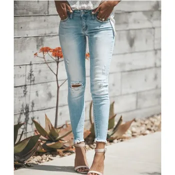 2019 New Women Hole Pencil Jeans Spring Summer Vintage High Waist Pockets Denim Pants Plus Size Casual Trousers
2019 New Women Hole Pencil Jeans Spring Summer Vintage High Waist Pockets Denim Pants Plus Size Casual Trousers