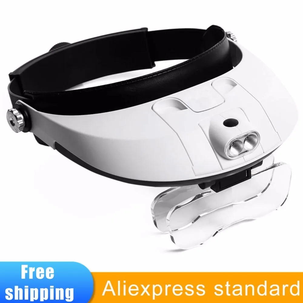 Headband Magnifier Soldering Glasses Led Lamp Light Magnifying Loupe Detachable Headlamp Magnifying Glass Solder With 5 Lens
Headband Magnifier Soldering Glasses Led Lamp Light Magnifying Loupe Detachable Headlamp Magnifying Glass Solder With 5 Lens