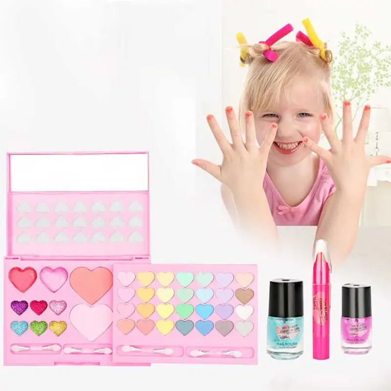 Portable Kids Girls Makeup Toys Set Friendly Non-toxic Pretend Cosmetics Kit For Little Girl DIY Make Up Pretend Play Toy
Portable Kids Girls Makeup Toys Set Friendly Non-toxic Pretend Cosmetics Kit For Little Girl DIY Make Up Pretend Play Toy