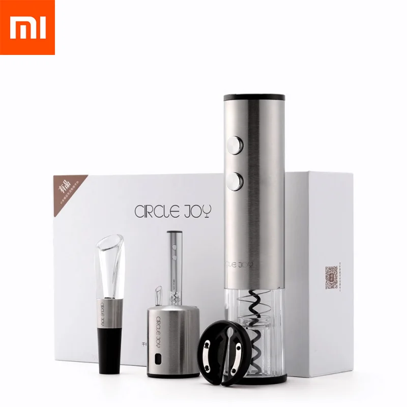 4in1 Xiaomi Mijia Circle Joy Automatic Red Wine Bottle Opener Round Wine Stopper Stainless Steel Electric Corkscrew Gift
4in1 Xiaomi Mijia Circle Joy Automatic Red Wine Bottle Opener Round Wine Stopper Stainless Steel Electric Corkscrew Gift