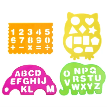4PCS Geometric Art Drawing Ruler Educational Toy for Kids Alphanumeric Shapes Drawing Ruler Set for Children's Learning Toys
4PCS Geometric Art Drawing Ruler Educational Toy for Kids Alphanumeric Shapes Drawing Ruler Set for Children's Learning Toys