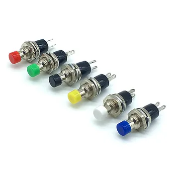 10Pcs 7mm Thread Multicolor 2 Pins Momentary Push Button Switch PBS110 Non Lock Reset Switch
10Pcs 7mm Thread Multicolor 2 Pins Momentary Push Button Switch PBS110 Non Lock Reset Switch