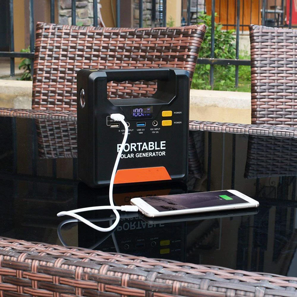 Portable AC Power Bank Solar Power Supply Rechargeable Battery Pack Bulit In LED light Charging For Laptop Home Appliance
Portable AC Power Bank Solar Power Supply Rechargeable Battery Pack Bulit In LED light Charging For Laptop Home Appliance