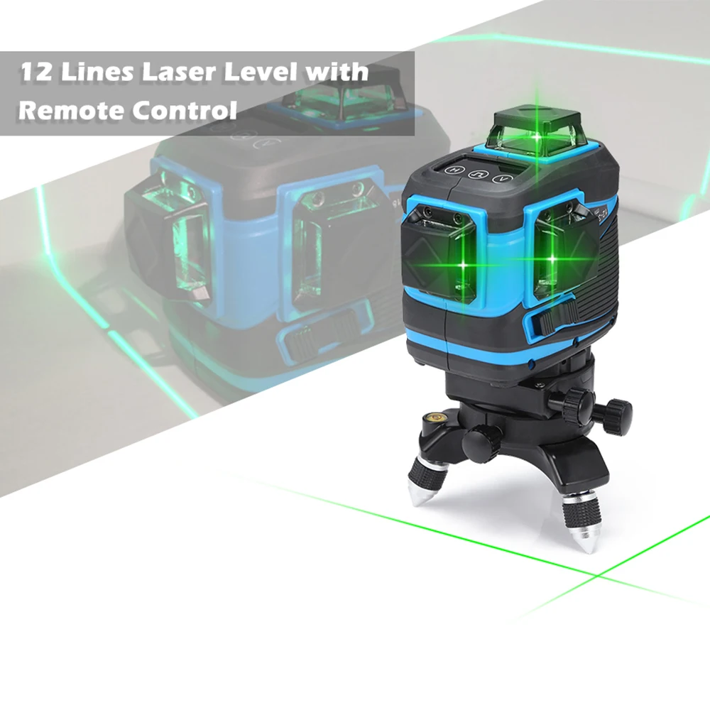 New 12 Lines 3D Level Self-Leveling 360 Horizontal And Vertical Cross Super Powerful Green Laser Beam Line
New 12 Lines 3D Level Self-Leveling 360 Horizontal And Vertical Cross Super Powerful Green Laser Beam Line