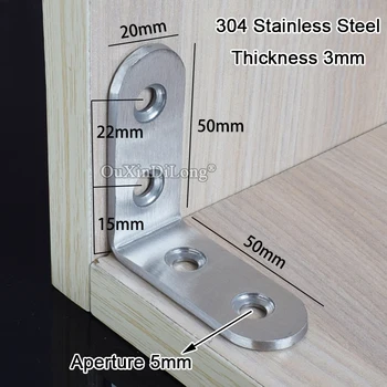 NEW 100PCS Stainless Steel Right Angle Corner Braces L Shape Thicker 3mm Furniture Shelf Support Brackets Connectors + Screws
NEW 100PCS Stainless Steel Right Angle Corner Braces L Shape Thicker 3mm Furniture Shelf Support Brackets Connectors + Screws