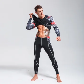 Men's Training Clothing Suits Cycling Wear Underwear Quick-drying Sportswear Gym Exercise Suit Compression Clothes rashguard MMA
Men's Training Clothing Suits Cycling Wear Underwear Quick-drying Sportswear Gym Exercise Suit Compression Clothes rashguard MMA