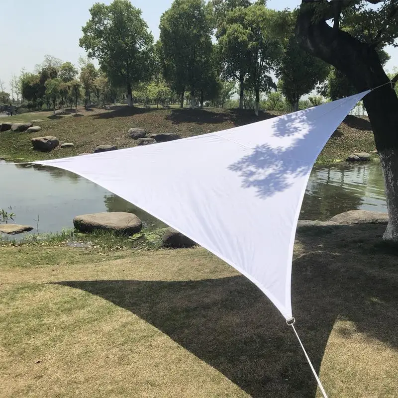 Triangular Shade Sail Sun Shade Permeable To Air Sun Protection Hdpe with UV Protection for Garden Terrace Camping 4*4*4m
Triangular Shade Sail Sun Shade Permeable To Air Sun Protection Hdpe with UV Protection for Garden Terrace Camping 4*4*4m