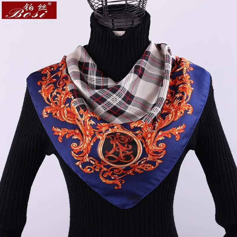 Women Silk Scarf Euro lattice stripe Print Square Scarves Luxury Brand Quality Wraps fashion Satin Female Foulard Shawls 70*70cm
Women Silk Scarf Euro lattice stripe Print Square Scarves Luxury Brand Quality Wraps fashion Satin Female Foulard Shawls 70*70cm