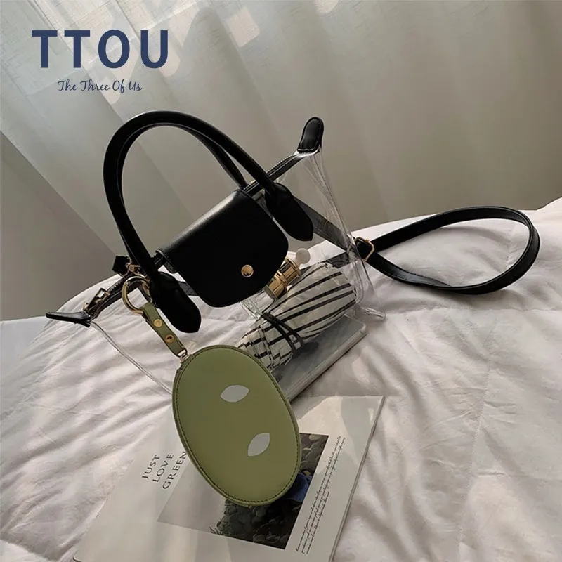 TTOU Fashion Women Composite Bag PU Leather Messenger Bags for Girls 2019 Summer Transparent Handbag Sac Femme
TTOU Fashion Women Composite Bag PU Leather Messenger Bags for Girls 2019 Summer Transparent Handbag Sac Femme
