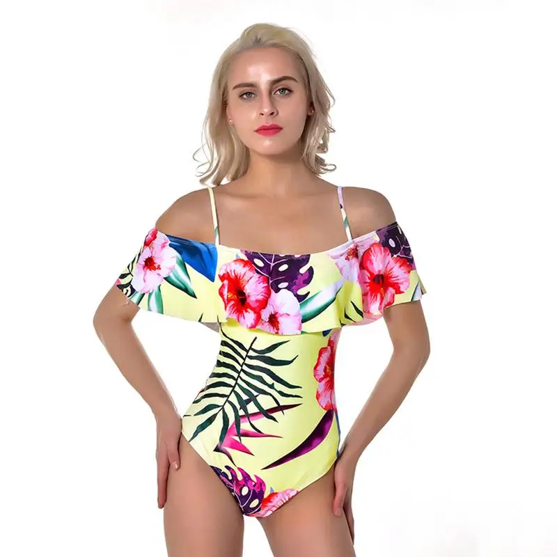 Summer Swimwear Women Sling Backless One Piece Slim Swimsuit Top One Shoulder Print sexy bikini set push up Size Swimwear S-XL
Summer Swimwear Women Sling Backless One Piece Slim Swimsuit Top One Shoulder Print sexy bikini set push up Size Swimwear S-XL