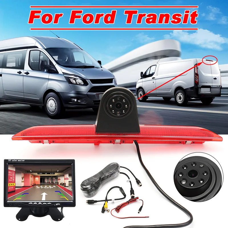 7inch Monitor Car Brake Light Rear View Camera with 1/3 CCD IR Led light Night Vision Waterproof For Ford Transit
7inch Monitor Car Brake Light Rear View Camera with 1/3 CCD IR Led light Night Vision Waterproof For Ford Transit