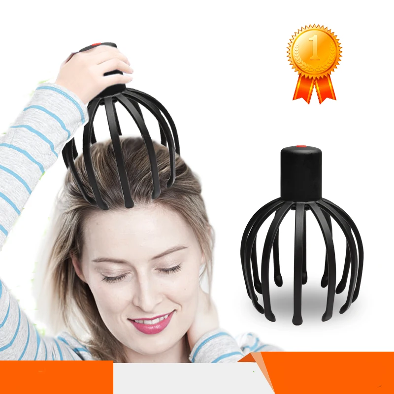 

Electric Scalp Massager Octopus Massager Head Acupoint Therapeutic Claw Massager Tingler Scratcher Stress Relief Rechargable