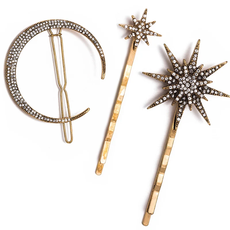 Hair Accessories Moon Star Hairpin Snow Rhinestone Wedding 1PC Female Hair Clip Claw Tools Hair Clips Crystal Geometric Graceful
Hair Accessories Moon Star Hairpin Snow Rhinestone Wedding 1PC Female Hair Clip Claw Tools Hair Clips Crystal Geometric Graceful