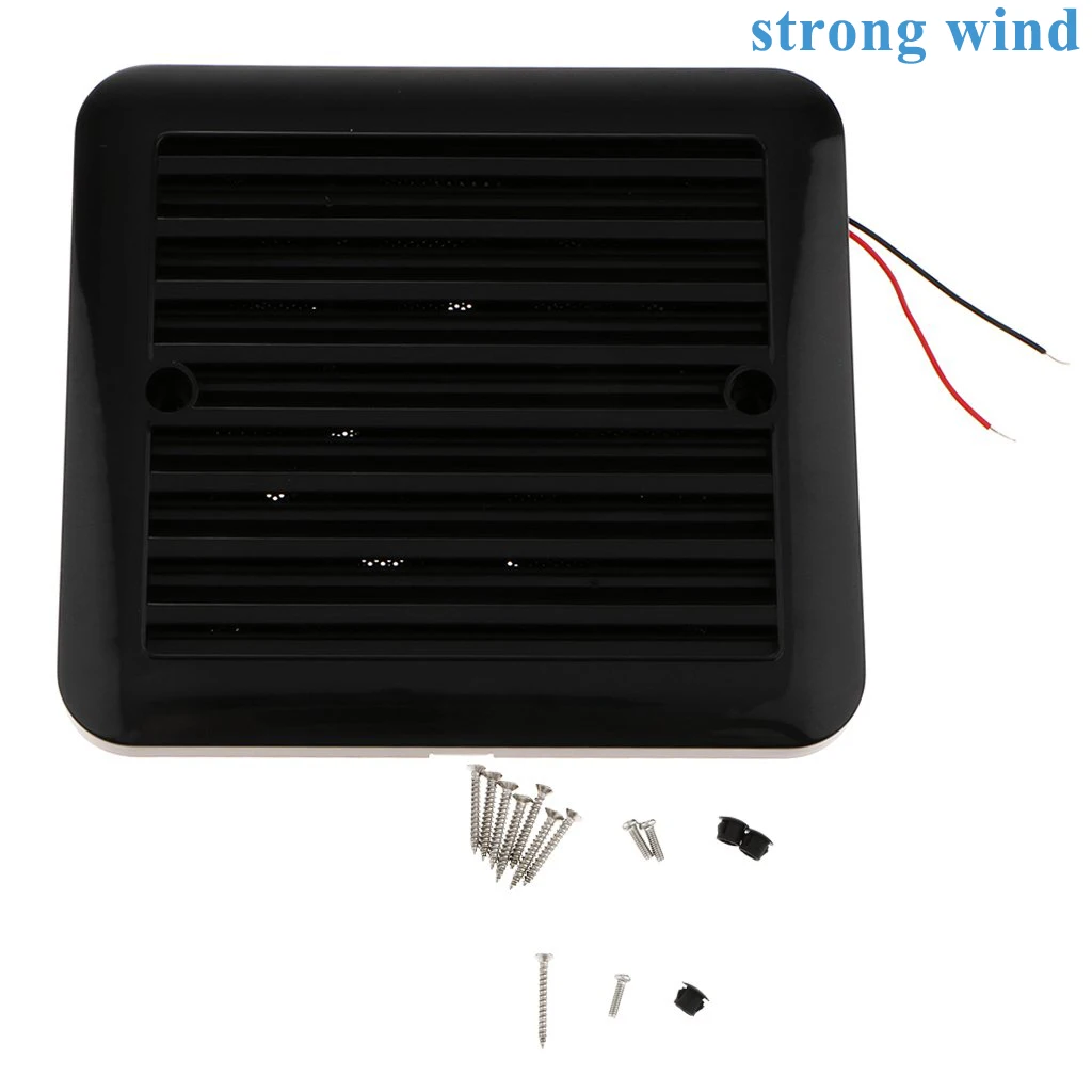 12V Side Air Outlet Ventilation Exhaust Fan Fridge Vent Fan for RV Trailer Caravan strong wind Black
12V Side Air Outlet Ventilation Exhaust Fan Fridge Vent Fan for RV Trailer Caravan strong wind Black
