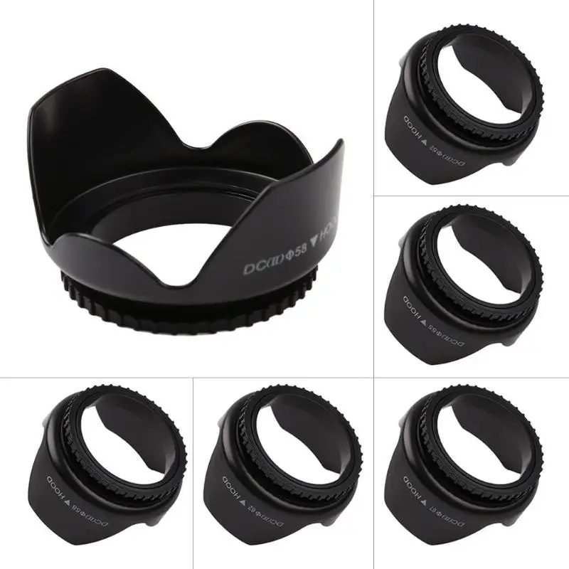 52mm/55mm/58mm/62mm/67mm Professional Camera Lens Hood Flower Shape Screw Mount Lens Hood Shade Light Shield Sunshade Protector
52mm/55mm/58mm/62mm/67mm Professional Camera Lens Hood Flower Shape Screw Mount Lens Hood Shade Light Shield Sunshade Protector