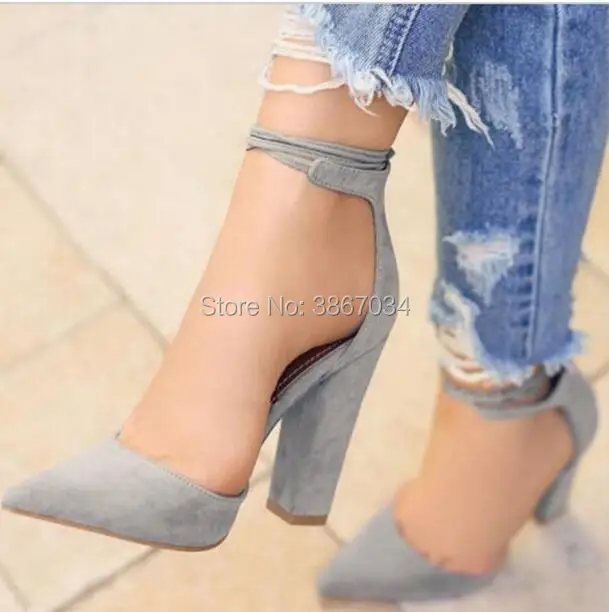 SHOOEGLE Party Heels Women Gladiator Lace Up Pumps Pointed Toe Block Heels Suede Leather Talons Prom Heels Shoes Women Hot Sale
SHOOEGLE Party Heels Women Gladiator Lace Up Pumps Pointed Toe Block Heels Suede Leather Talons Prom Heels Shoes Women Hot Sale