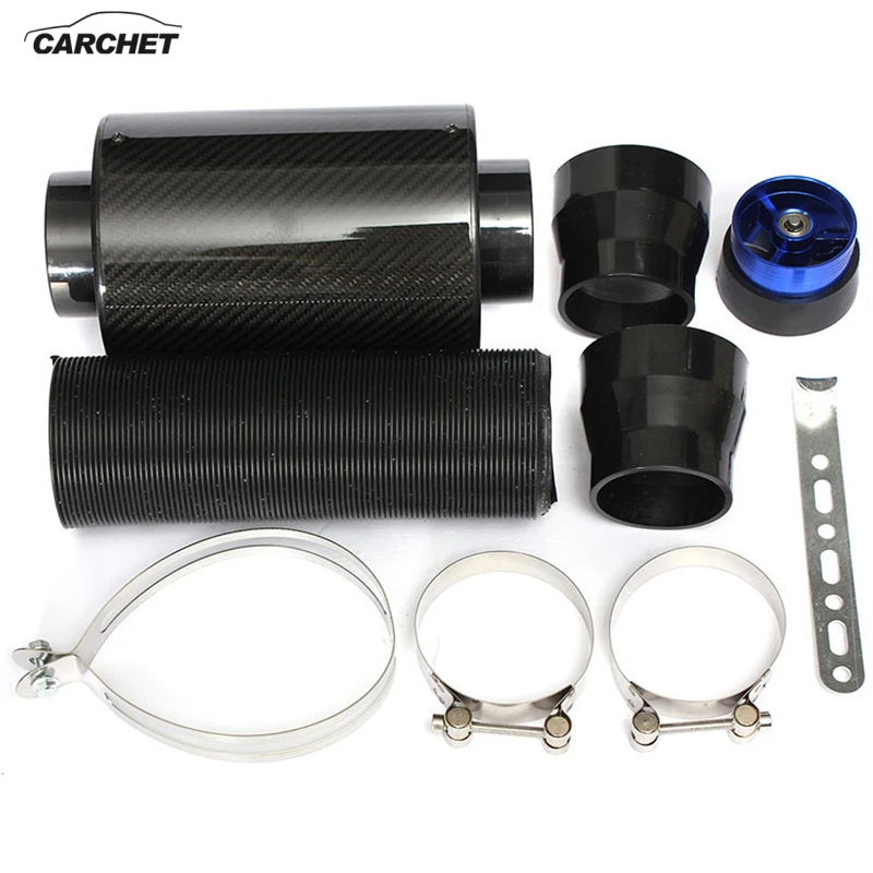 CARCHET Car Carbon Fiber Induction Air Intake Filter Kit Ram Filter Box Cold Air Intake Bellows System Part with Intake Hose
CARCHET Car Carbon Fiber Induction Air Intake Filter Kit Ram Filter Box Cold Air Intake Bellows System Part with Intake Hose