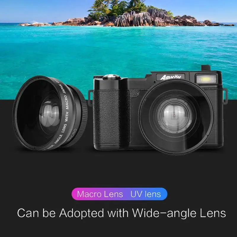 CDR2 Digital Camera 1080P Full HD 24MP 3.0 inch Rotatable LCD Spin Screen Anti-shake 4X Zoom Digital Camera Camcorder
CDR2 Digital Camera 1080P Full HD 24MP 3.0 inch Rotatable LCD Spin Screen Anti-shake 4X Zoom Digital Camera Camcorder