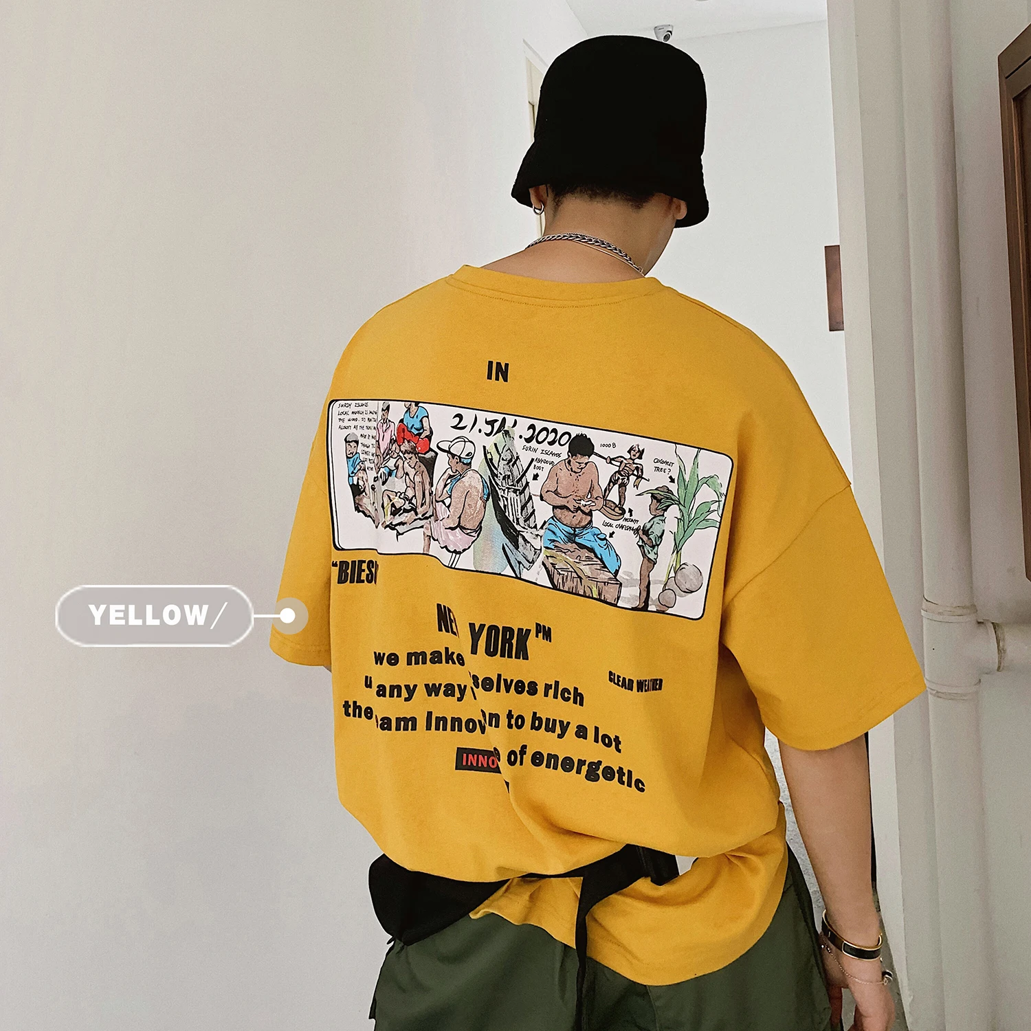 2019 Summer Men's Fashion Trend Cotton Clothing New Pattern Personality Work Clothing Printing Short Sleeve T-shirts Size M-XL
2019 Summer Men's Fashion Trend Cotton Clothing New Pattern Personality Work Clothing Printing Short Sleeve T-shirts Size M-XL