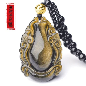 AURAREIKI Golden Obsidian RU YI Pendant Necklace China Ancient Reiki Bijoux Natrual Obsidian Carved Sweetheart Pendant Ornament
AURAREIKI Golden Obsidian RU YI Pendant Necklace China Ancient Reiki Bijoux Natrual Obsidian Carved Sweetheart Pendant Ornament