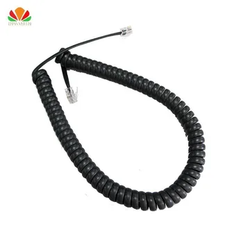 

85cm Long Telephone Cord Straighten 5m Microphone Receiver Line RJ22 4P4C Connector Copper Wire Phone Volume Curve Handset Cable