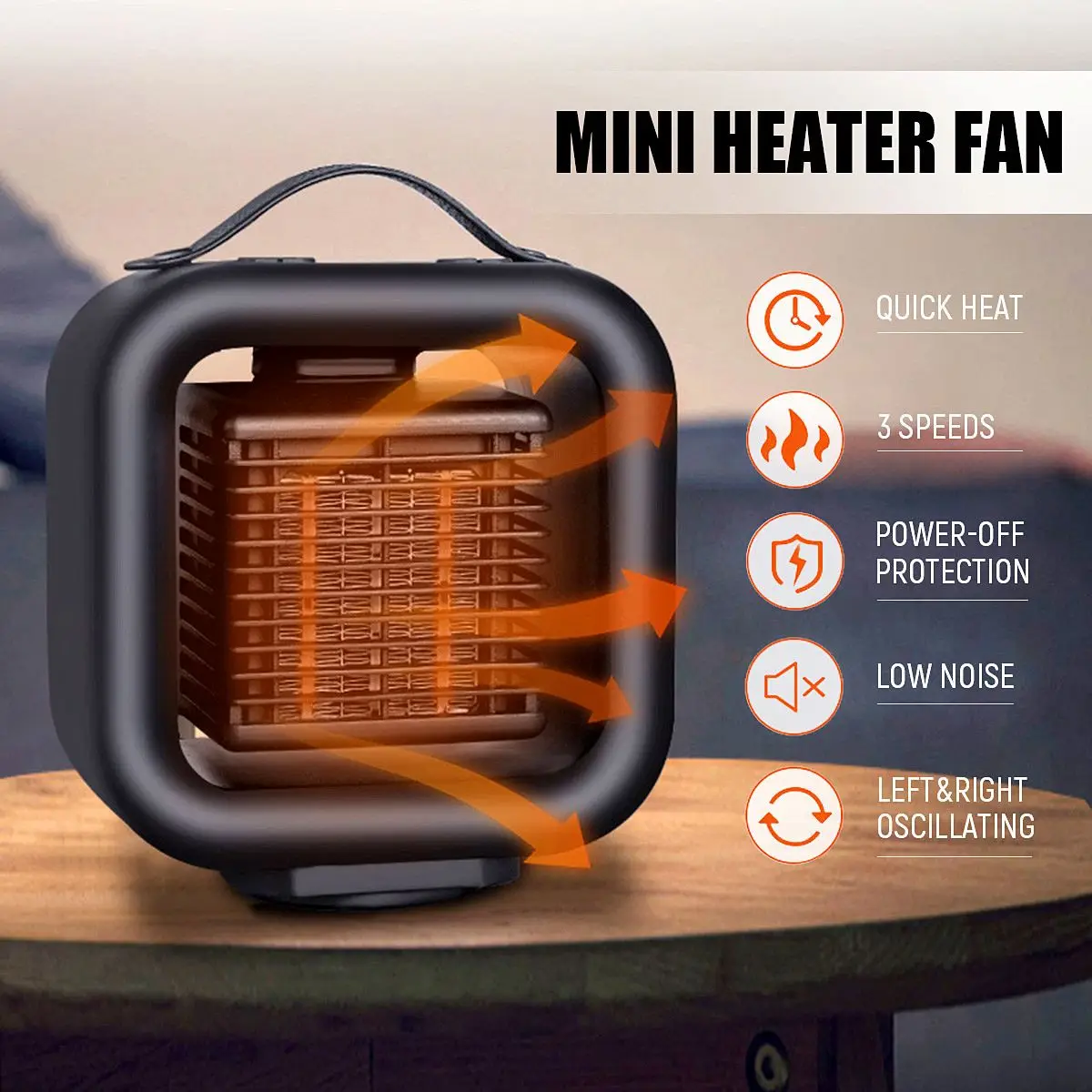 Electric Heaters Mini Personal Ceramic Space Heater Electric Winter Warmer Fan EU/US/UK Plug Desktop Electric Heaters
Electric Heaters Mini Personal Ceramic Space Heater Electric Winter Warmer Fan EU/US/UK Plug Desktop Electric Heaters